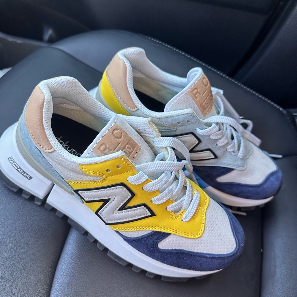 New Balance Athletic Shoes - Yellow, Blue, White, Black